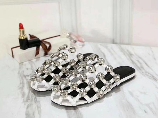 roman style hollow out women's sandals 2020 summer women's bag head half drag round bead rivet flat bottom slippers, Black
roman style hollow out women's sandals 2020 summer women's bag head half drag round bead rivet flat bottom slippers, Black