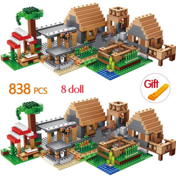 838pcs ферме коттеджные строительные блоки compatible дом цифры кирпичи наборы игрушки для малышей brithday детские подарки sqctlk bbgargden
838pcs ферме коттеджные строительные блоки compatible дом цифры кирпичи наборы игрушки для малышей brithday детские подарки sqctlk bbgargden