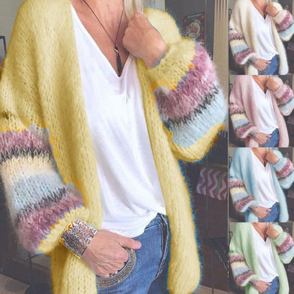 new women sweater casual cardigan sweater striped mohair striped winter warm knitted female thick clothing woman 2021, White;black
new women sweater casual cardigan sweater striped mohair striped winter warm knitted female thick clothing woman 2021, White;black