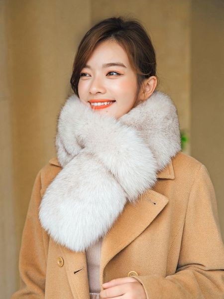 scarves winter style women's fashionable and warm fur scarf double-sided whole leather thickened collar size:90*15cm, Blue;gray
scarves winter style women's fashionable and warm fur scarf double-sided whole leather thickened collar size:90*15cm, Blue;gray