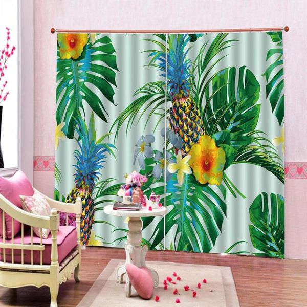 tropical leaves pineapple flowers large window curtain for living room bedroom 3d blackout drapes sets (left and right side)
tropical leaves pineapple flowers large window curtain for living room bedroom 3d blackout drapes sets (left and right side)
