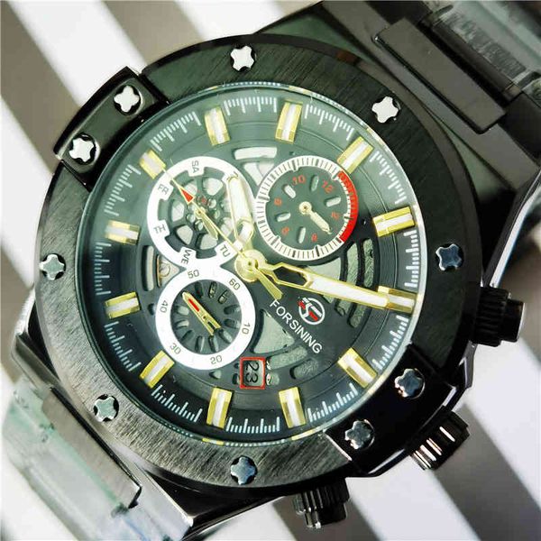 forsining black men mechanical watches automatic race car date multifunction 3 sub dial luminous hand man clock relogio mecanico, Slivery;brown
forsining black men mechanical watches automatic race car date multifunction 3 sub dial luminous hand man clock relogio mecanico, Slivery;brown
