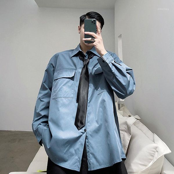men's casual shirts men tie loose youth fashion long sleeve shirt male streetwear hip hop vintage solid color shirt1, White;black
men's casual shirts men tie loose youth fashion long sleeve shirt male streetwear hip hop vintage solid color shirt1, White;black