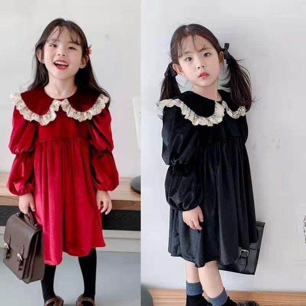 girl's dresses girls dress gold velvet sweet lace padded princess clothing 2021 winter children's wear1, Red;yellow
girl's dresses girls dress gold velvet sweet lace padded princess clothing 2021 winter children's wear1, Red;yellow