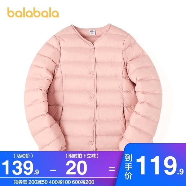 balabala girl's light down jacket medium and large short coat 2020 winter new clothing children's foreign style, Blue;gray
balabala girl's light down jacket medium and large short coat 2020 winter new clothing children's foreign style, Blue;gray