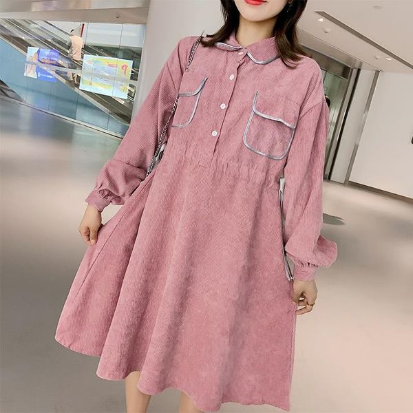 winter pregnant women draw string waist corduroy dresses lantern sleeve office lady formal dress elegant maternity a-line dress, White
winter pregnant women draw string waist corduroy dresses lantern sleeve office lady formal dress elegant maternity a-line dress, White