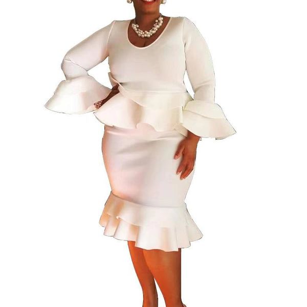 ol style solid color designer hips dress ruffle long sleeve knee length dress autumn winter laides clothing
ol style solid color designer hips dress ruffle long sleeve knee length dress autumn winter laides clothing