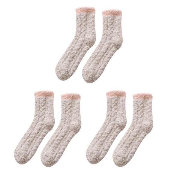 3 pairs cozy winter warm cute plush women socks bed floor daily elastic sleeping home indoor soft fluffy fuzzy casual, Blue;gray
3 pairs cozy winter warm cute plush women socks bed floor daily elastic sleeping home indoor soft fluffy fuzzy casual, Blue;gray