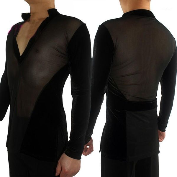new men latin dance competition shirt 2021 male gauze professional stage costume ice skating performance shirts vdb8471, Black;red
new men latin dance competition shirt 2021 male gauze professional stage costume ice skating performance shirts vdb8471, Black;red