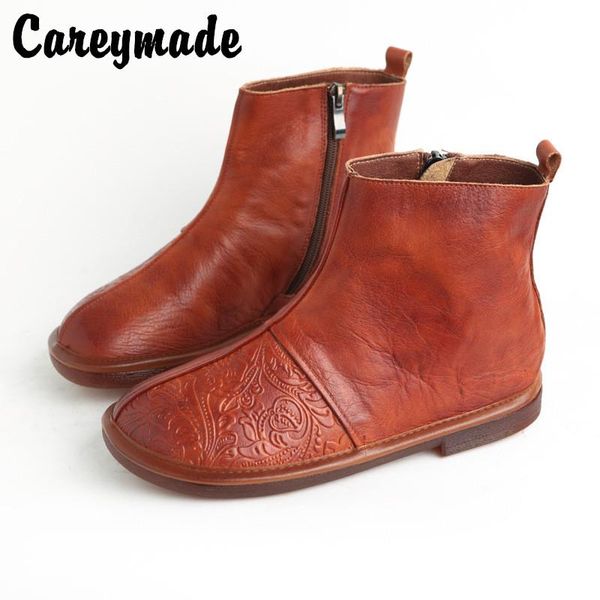 boots careymade-original national style retro hand-made soft bottom side zipper women's cow leather flat sole single, Black
boots careymade-original national style retro hand-made soft bottom side zipper women's cow leather flat sole single, Black