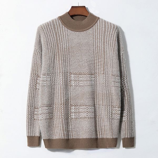 men's half high collar imitation mink wool thick warm sweater autumn winter korean loose fashion personality new style q1113, White;black
men's half high collar imitation mink wool thick warm sweater autumn winter korean loose fashion personality new style q1113, White;black
