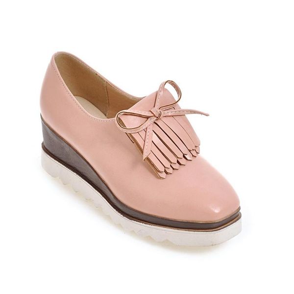 new loafers in early spring 2020 wedge heel code 33-4300 square head size women's shoes, Black
new loafers in early spring 2020 wedge heel code 33-4300 square head size women's shoes, Black