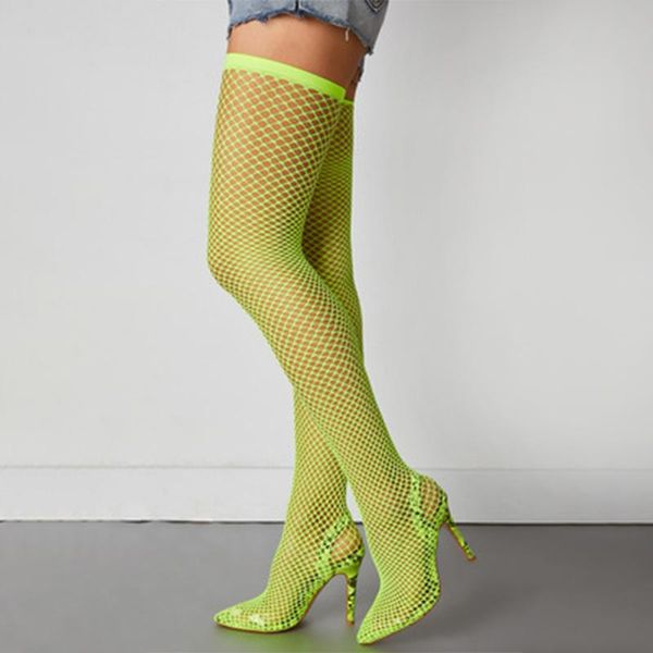women's over knee boots toe thin heels woman mesh hollow out high boots ladies fashion women pointed drop shipping, Black
women's over knee boots toe thin heels woman mesh hollow out high boots ladies fashion women pointed drop shipping, Black