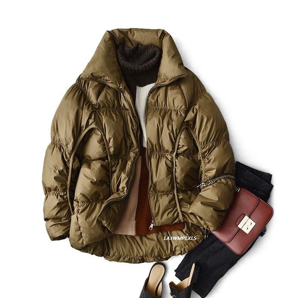 women's down & parkas 2021 fashion winter coat women all-match drawstring solid jacket 90% white duck yrf176, Black
women's down & parkas 2021 fashion winter coat women all-match drawstring solid jacket 90% white duck yrf176, Black