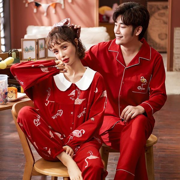 men's sleepwear purecotton turn-down collar buttondown long sleeve trousers boy girl pajama jammies autumn couples lovers nightwear pyj, Black;brown
men's sleepwear purecotton turn-down collar buttondown long sleeve trousers boy girl pajama jammies autumn couples lovers nightwear pyj, Black;brown