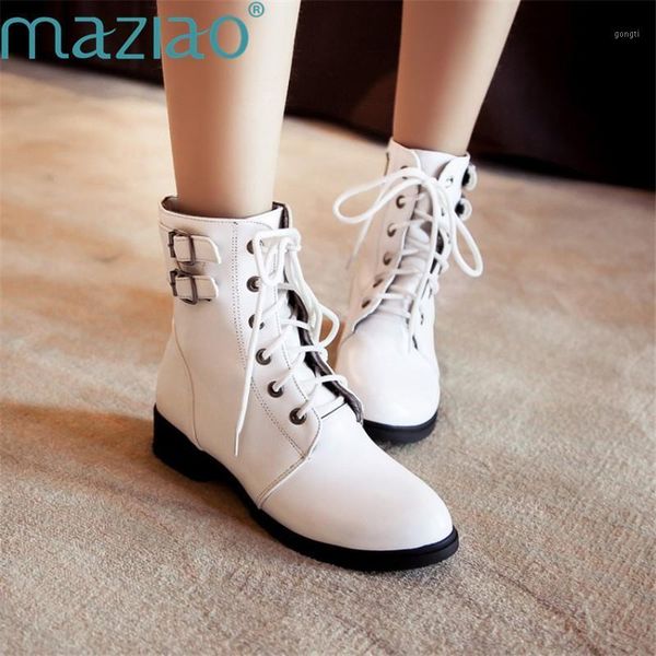 boots round head cross straps belt buckle casual low heel black white yellow women shoes winter pu maziao1
boots round head cross straps belt buckle casual low heel black white yellow women shoes winter pu maziao1