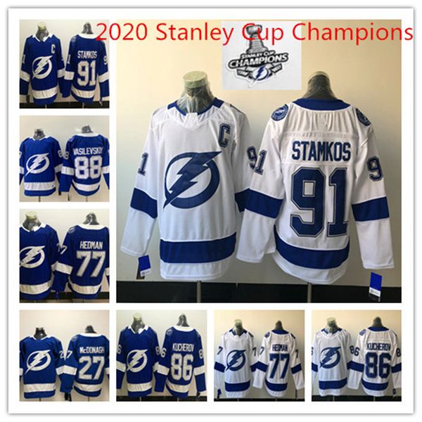 2020 stanley cup champions bay lightning 91 steven stamkos brayden point jersey andrei vasilevskiy hedman nikita kucherov hockey jersey, Black;red
2020 stanley cup champions bay lightning 91 steven stamkos brayden point jersey andrei vasilevskiy hedman nikita kucherov hockey jersey, Black;red
