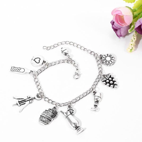 bar bartender tool pendant bracelet wine glass handwork fashion jewelry for man women vintage chain bracelet jewelry christmas, Golden;silver
bar bartender tool pendant bracelet wine glass handwork fashion jewelry for man women vintage chain bracelet jewelry christmas, Golden;silver
