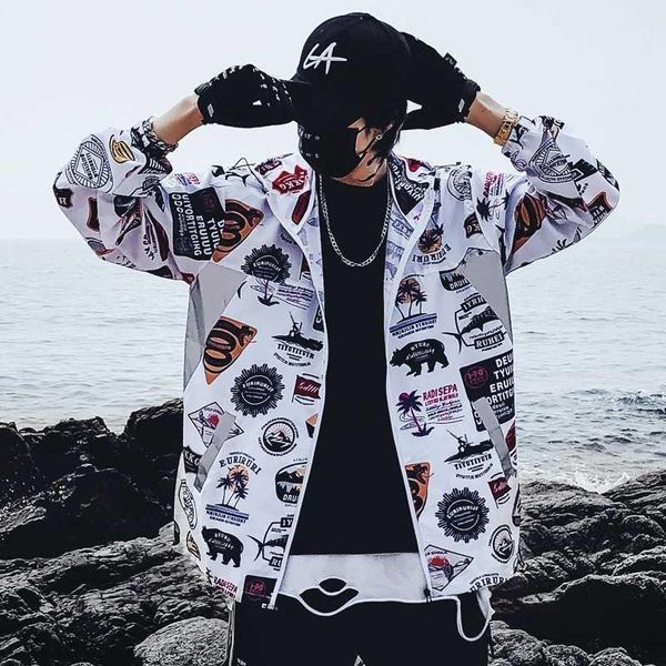 men fashion printed jackets coat summer men's hip hop streetwear thin jacket male comfortable hooded jackets overcoat1, Black;brown
men fashion printed jackets coat summer men's hip hop streetwear thin jacket male comfortable hooded jackets overcoat1, Black;brown