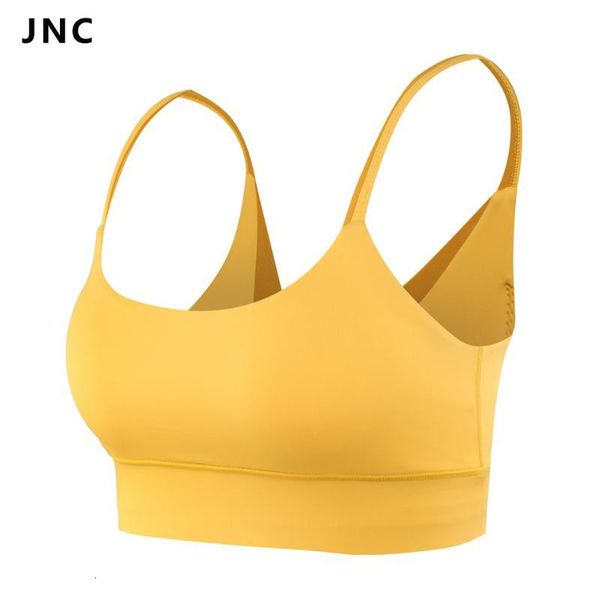 jnc amazing yellow sports bra for womens stretchy seamless contrast color yoga bra fitness vest stretch workout padded tank, White;black
jnc amazing yellow sports bra for womens stretchy seamless contrast color yoga bra fitness vest stretch workout padded tank, White;black