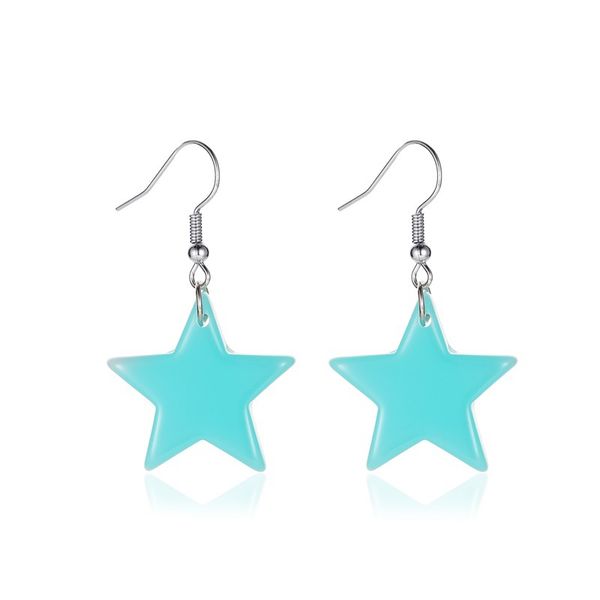 30pairs/lot candy color five pointed star ear hoop resin blue pink fluorescent star ear drop for party gift women fashion dangle earrings, Silver
30pairs/lot candy color five pointed star ear hoop resin blue pink fluorescent star ear drop for party gift women fashion dangle earrings, Silver