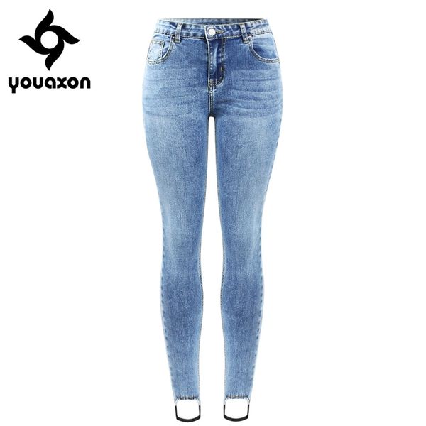 2146 youaxon new arrived ol basic jeans for women classic stretchy five pockets denim skinny pants trousers 201030, Blue
2146 youaxon new arrived ol basic jeans for women classic stretchy five pockets denim skinny pants trousers 201030, Blue