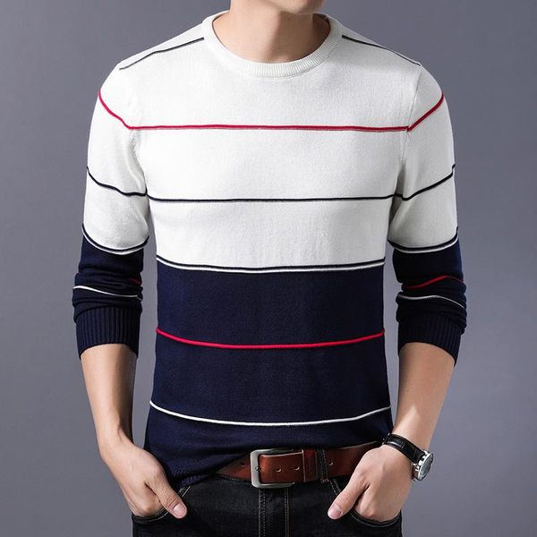 2021 casual men's sweater o-neck striped slim fit knittwear autumn winter mens sweaters pullovers pullover men pull homme -3xl, White;black
2021 casual men's sweater o-neck striped slim fit knittwear autumn winter mens sweaters pullovers pullover men pull homme -3xl, White;black