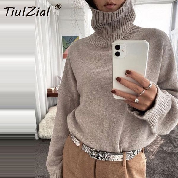 tiulzial autumn winter knitted turtleneck sweater white oversized sweaters loose pullover jumper sweaters for woman y200910, White;black
tiulzial autumn winter knitted turtleneck sweater white oversized sweaters loose pullover jumper sweaters for woman y200910, White;black