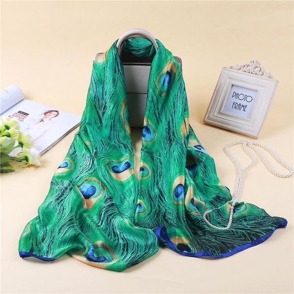 explosive silk-like scarf female peacock feather tippet imitation silk printing scarves travel sunscreen beach towel shawl hijab, Blue;gray
explosive silk-like scarf female peacock feather tippet imitation silk printing scarves travel sunscreen beach towel shawl hijab, Blue;gray