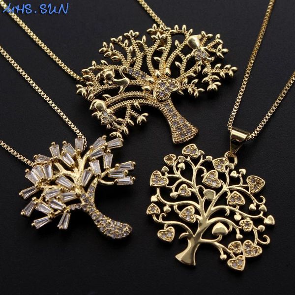 pendant necklaces mhs.sun fashion women zircon jewelry tree necklace gold color charms chain female cz christmas gift, Silver
pendant necklaces mhs.sun fashion women zircon jewelry tree necklace gold color charms chain female cz christmas gift, Silver