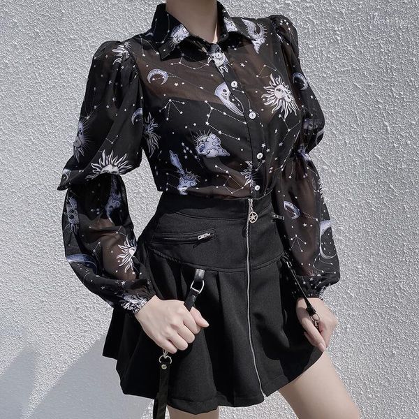 moon sun face printed perspective long sleeve blouse retro star mesh female women's puff sleeve shirts gothic blusas1, White
moon sun face printed perspective long sleeve blouse retro star mesh female women's puff sleeve shirts gothic blusas1, White