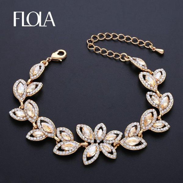 flola new bridal bracelets for bridesmaids flower wedding bracelets gold crystal zircon wedding jewelry bransoletka brtj88, Black
flola new bridal bracelets for bridesmaids flower wedding bracelets gold crystal zircon wedding jewelry bransoletka brtj88, Black