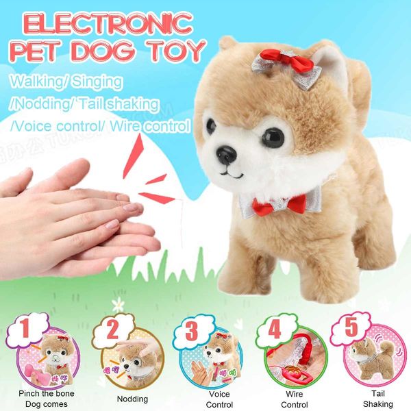 robot dog sound control interactive dog electronic toy plush puppy pet walk bark leash teddy toy for kids children birthday gift 1020
robot dog sound control interactive dog electronic toy plush puppy pet walk bark leash teddy toy for kids children birthday gift 1020