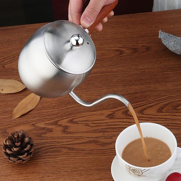 500ml coffee non-stick coating stainless steel gooseneck drip kettle swan neck thin mouth
500ml coffee non-stick coating stainless steel gooseneck drip kettle swan neck thin mouth