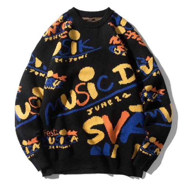 2020 autumn winter oversized sweater men's fashion letter print loose knitted pullover man knitted sweaters couple w1341, White;black
2020 autumn winter oversized sweater men's fashion letter print loose knitted pullover man knitted sweaters couple w1341, White;black