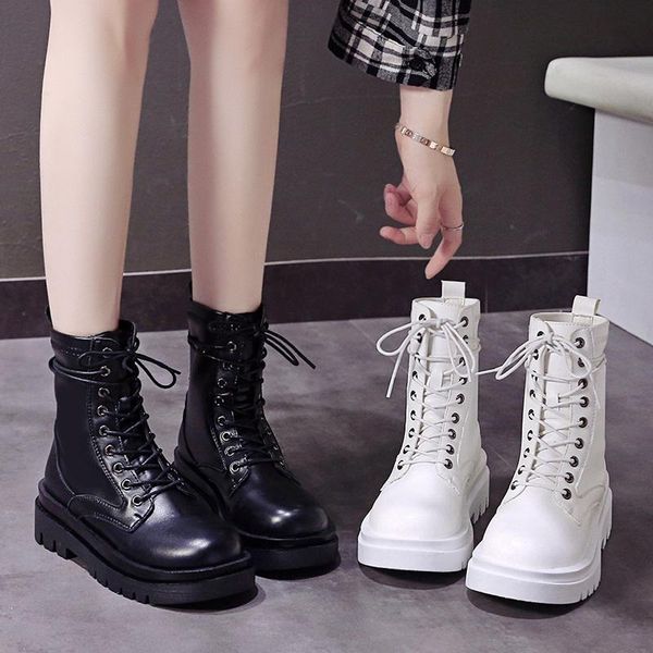 women's rubber boots round toe rock shoes woman booties ladies boots-women flat heel luxury designer lace up rain lolita high, Black
women's rubber boots round toe rock shoes woman booties ladies boots-women flat heel luxury designer lace up rain lolita high, Black