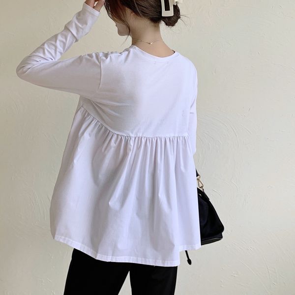 lotte new products autumn winter 2020 japan and korea loose round neck long sleeve casual and versatile puffy baby shirt shirtshirt, White
lotte new products autumn winter 2020 japan and korea loose round neck long sleeve casual and versatile puffy baby shirt shirtshirt, White