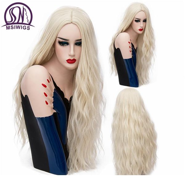 msiwigs 70cm long pink wavy wigs cosplay natural synthetic women' s blonde wig 29 colors heat resist wmtyzi, Black
msiwigs 70cm long pink wavy wigs cosplay natural synthetic women' s blonde wig 29 colors heat resist wmtyzi, Black