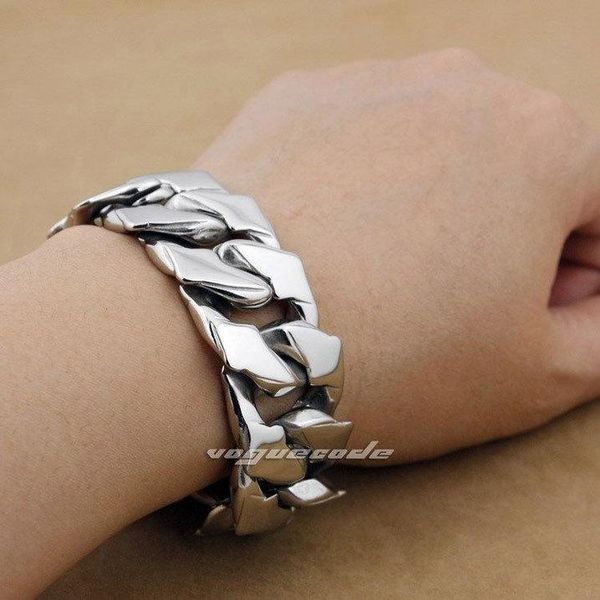 link, chain huge and heavy shiny punk fashion bracelet solid 316l stainless steel cool men's biker star 5f002 -- 8.1"~11.8", Black
link, chain huge and heavy shiny punk fashion bracelet solid 316l stainless steel cool men's biker star 5f002 -- 8.1"~11.8", Black