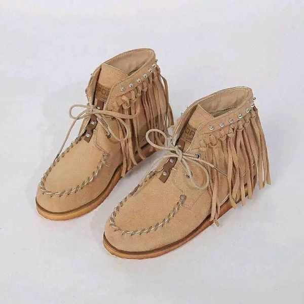 2020 New Women Boots Fringe Autumn Winter Women Lace Up Flats Shoes Ankle Colorblock Shoes Plus Size Casual Ladies Boots #P11L, Black
2020 New Women Boots Fringe Autumn Winter Women Lace Up Flats Shoes Ankle Colorblock Shoes Plus Size Casual Ladies Boots #P11L, Black