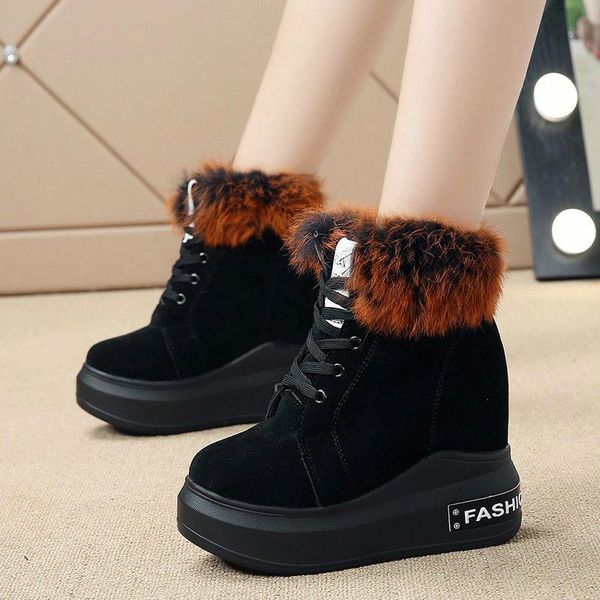 womens girls high flock warm ankle boots real fur wedge hidden heels 11cm snow winter shoes 2colors new 2020, Black
womens girls high flock warm ankle boots real fur wedge hidden heels 11cm snow winter shoes 2colors new 2020, Black