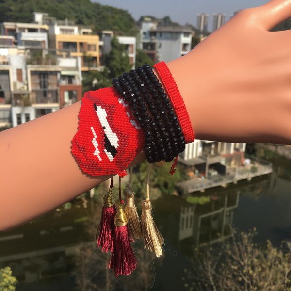 lip tassel net red suit women's miyuki hand woven millet braceletaccessories braceletbeads lip tassel net red suit women's bracele, Golden;silver
lip tassel net red suit women's miyuki hand woven millet braceletaccessories braceletbeads lip tassel net red suit women's bracele, Golden;silver