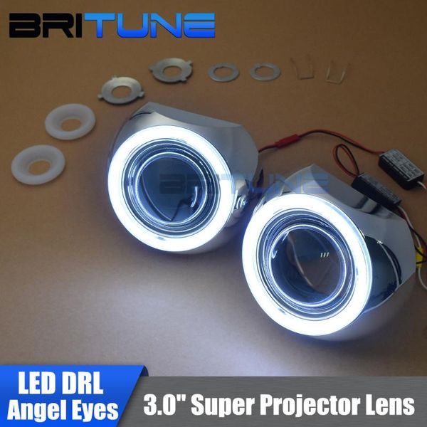 3.0'' super upgrade drl led cob angel eyes hid headlight bi-xenon projector lens car headlamp retrofit diy h1 h4 h7 9005 9006
3.0'' super upgrade drl led cob angel eyes hid headlight bi-xenon projector lens car headlamp retrofit diy h1 h4 h7 9005 9006