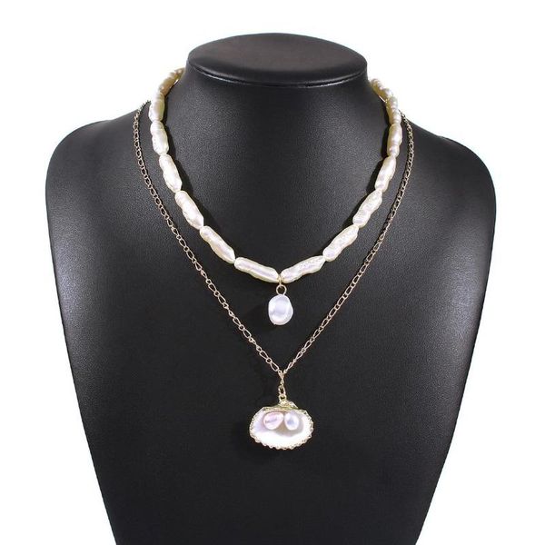 new bohemian shell simulated pearl beaded doulbe layer necklace women beach holiday choker necklace fashion jewelry 2020, Golden;silver
new bohemian shell simulated pearl beaded doulbe layer necklace women beach holiday choker necklace fashion jewelry 2020, Golden;silver