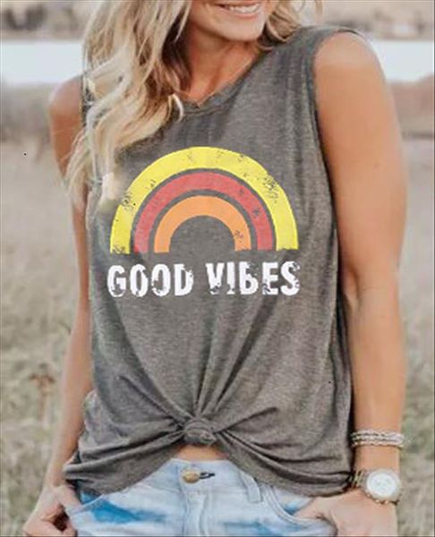 plus size summer tank women good vibes print gray o neck tank female casual loose vest sleeveless ladies tee 3xl, White
plus size summer tank women good vibes print gray o neck tank female casual loose vest sleeveless ladies tee 3xl, White