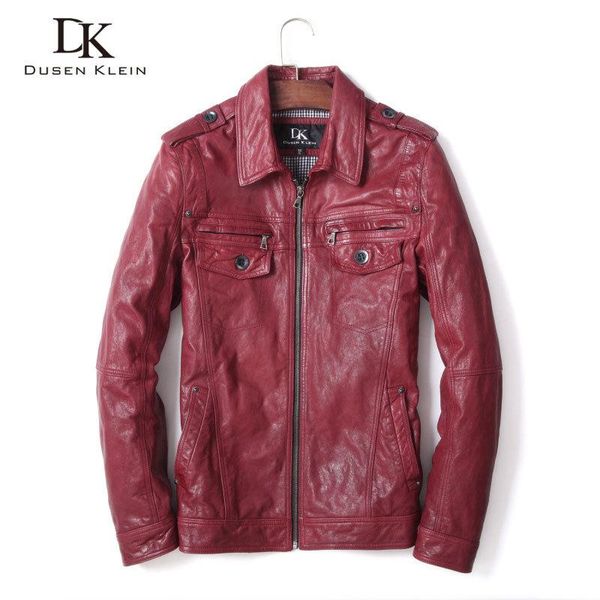 men biker leather jackets genuine sheepskin leather coat vegetable tanned red new luxury designer brand 16s1406, Black
men biker leather jackets genuine sheepskin leather coat vegetable tanned red new luxury designer brand 16s1406, Black
