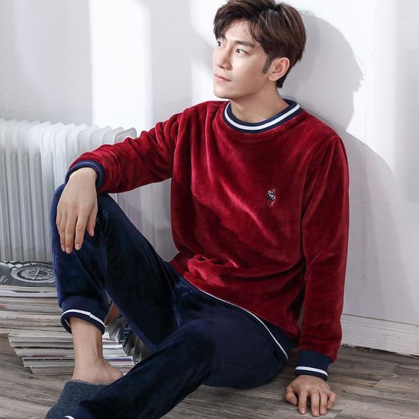 men's winter long sleeve pijama flannel pajamas set for male plus size sleep clothing casual nightie sleepwear men pyjamas suit1, Black;brown
men's winter long sleeve pijama flannel pajamas set for male plus size sleep clothing casual nightie sleepwear men pyjamas suit1, Black;brown