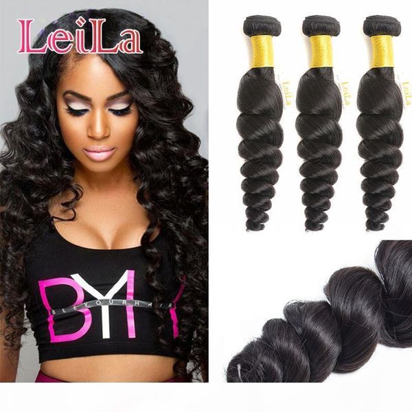 brazilian 3 bundles hair extensions weft loose wave hair weave bundles 100% unprocessed human hair wefts 3pieces one set virgin, Black
brazilian 3 bundles hair extensions weft loose wave hair weave bundles 100% unprocessed human hair wefts 3pieces one set virgin, Black
