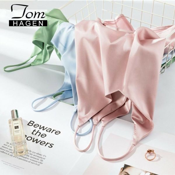 tom hagen spaghetti strap halter v neck white camis sleeveless satin silk tank women summer camisole plus size y200701
tom hagen spaghetti strap halter v neck white camis sleeveless satin silk tank women summer camisole plus size y200701