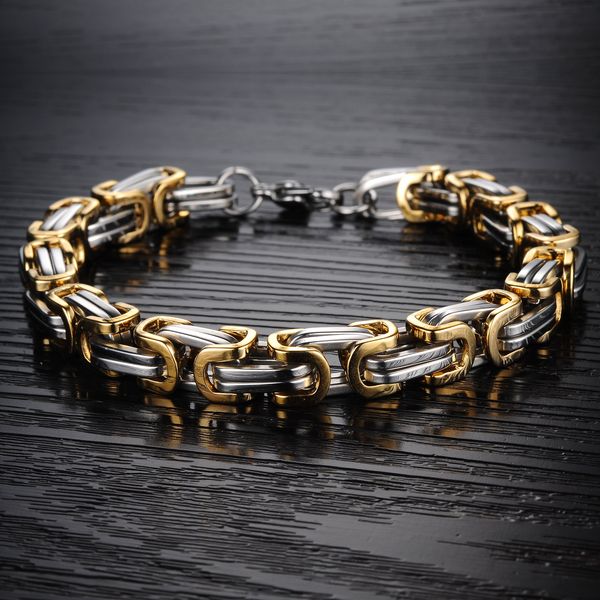 show the personality of hip-hop titanium steel bracelet stainless steel men's jewelry trendy men, Black
show the personality of hip-hop titanium steel bracelet stainless steel men's jewelry trendy men, Black